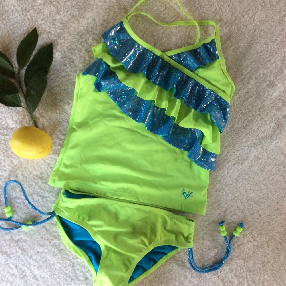 Sparkle Swim Bikini Tankini Two Piece Justice 12